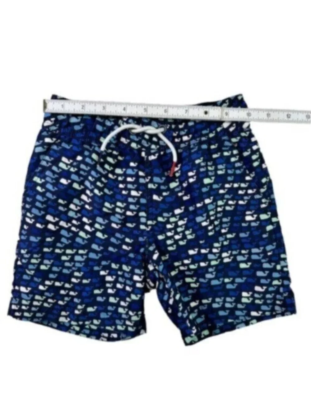 Vineyard Vines | Blue Whale Print Boy's Swim Trunk Size XS